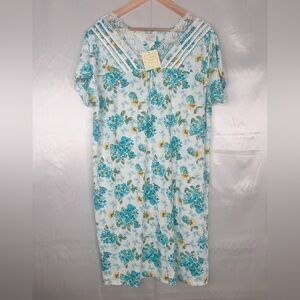 NWT Lati‎ Fashion Floral Lace Sleep Dress Nightgown XL Holiday Gift Under $25